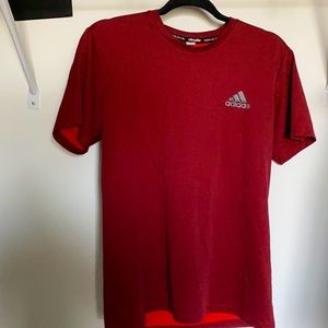 Adidas climalite red athletic top